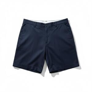 Mens sz 34 Chino Style Golf Adidas Athletic Shorts Flat 4 Pockets Logo RN#88387